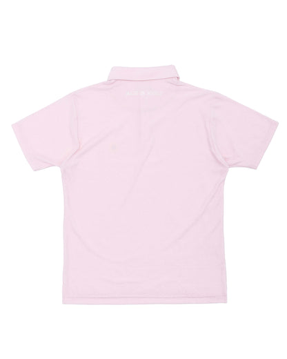 pile polo shirt　pink