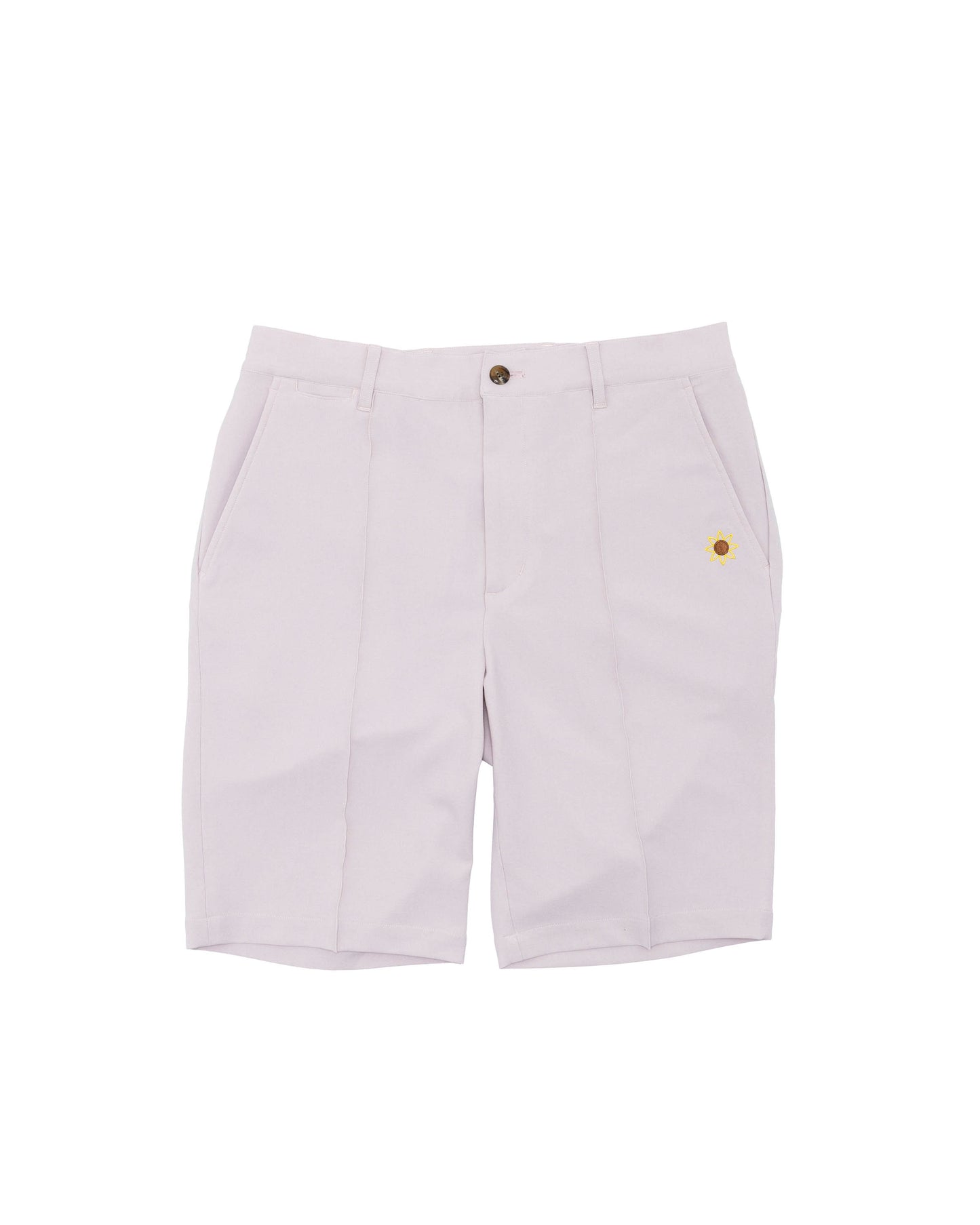 tuck shorts pink beige