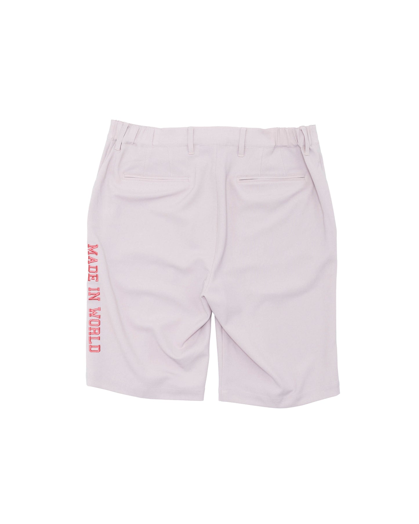 tuck shorts pink beige