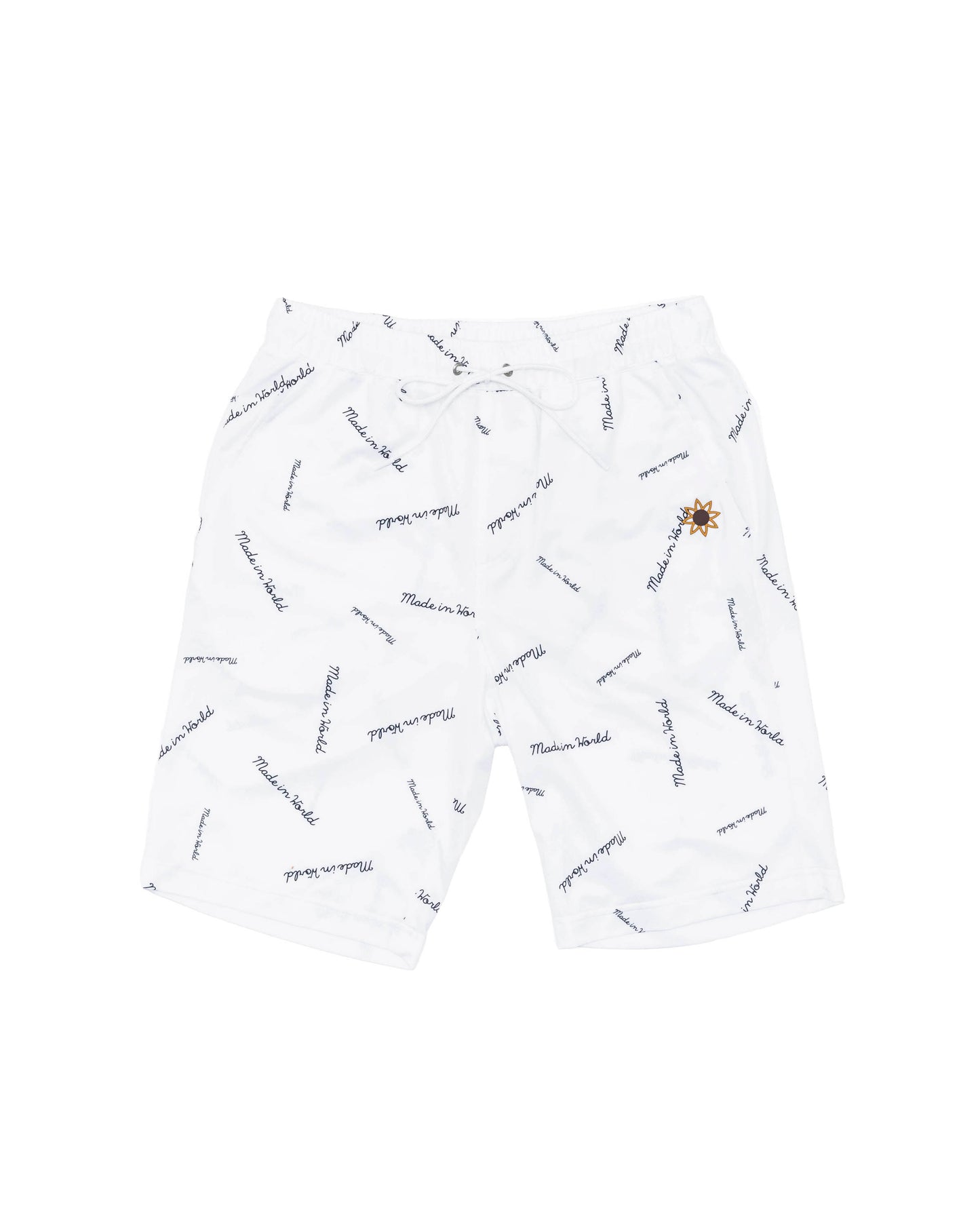 patterned shorts　white