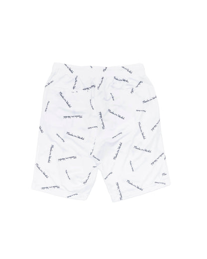 patterned shorts　white