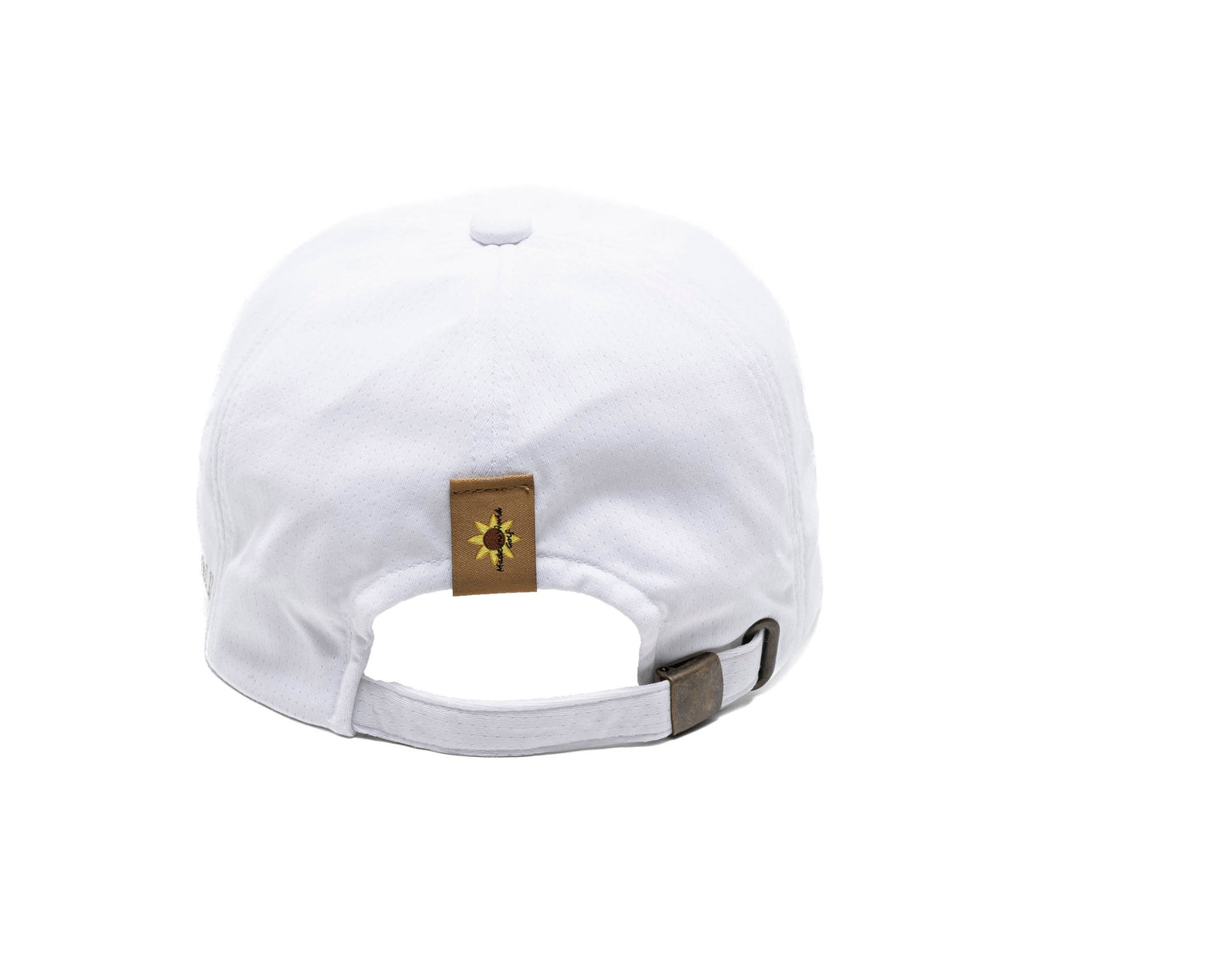 circle logo mesh CAP white