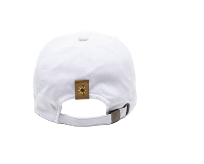 circle logo mesh CAP white