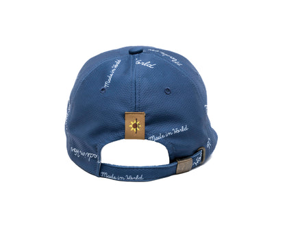 patterned mesh CAP blue