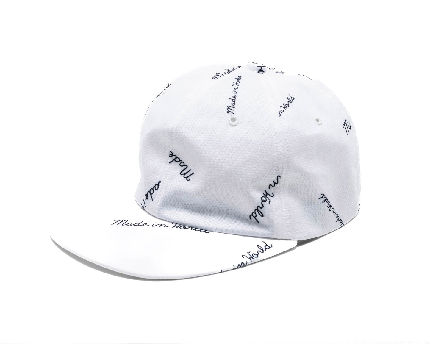 patterned mesh CAP white