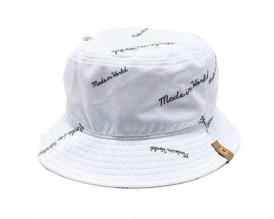 patterned mesh HAT white