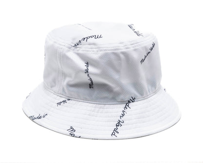 patterned mesh HAT white