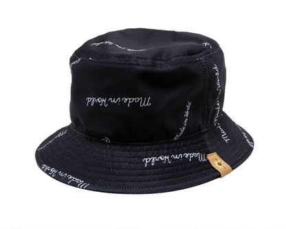 patterned mesh HAT black