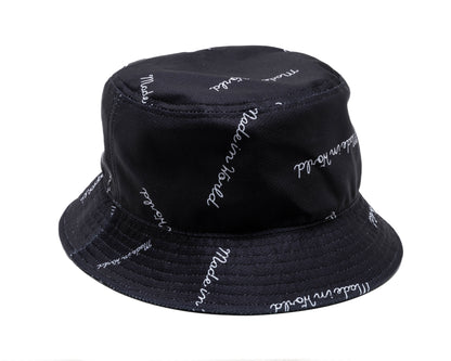 patterned mesh HAT black