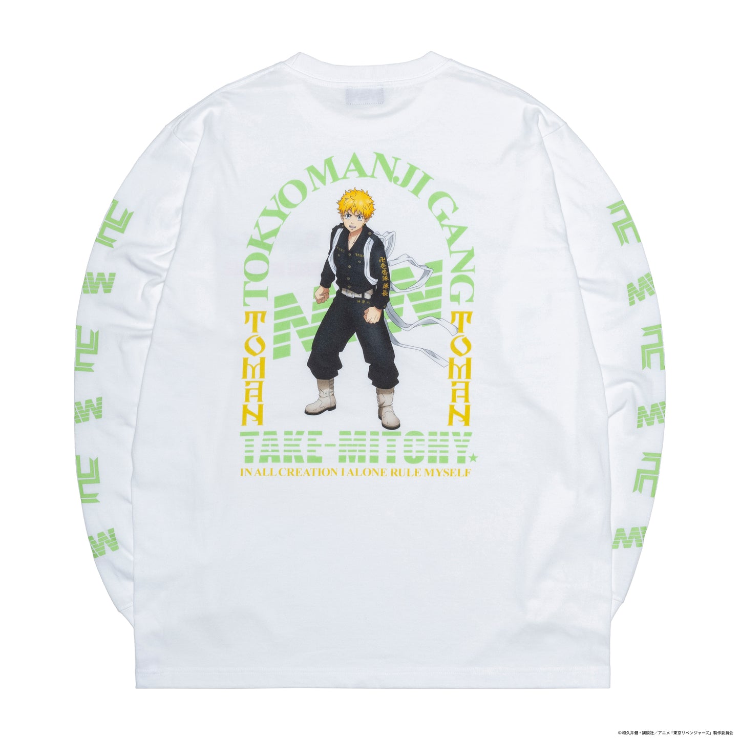 【予約】crew neck long sleeve tee（Takemichi）white