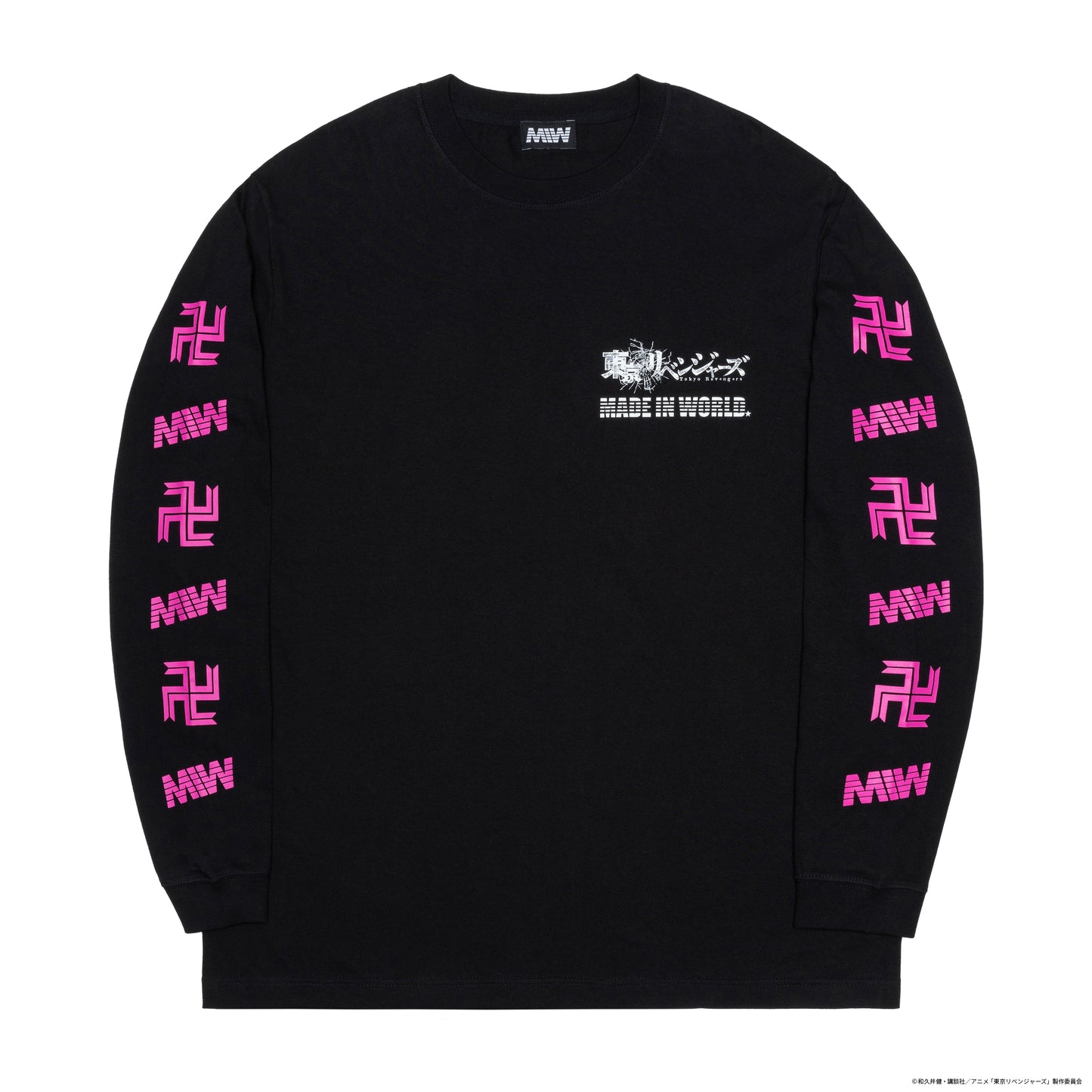 【予約】crew neck long sleeve tee（Draken）black