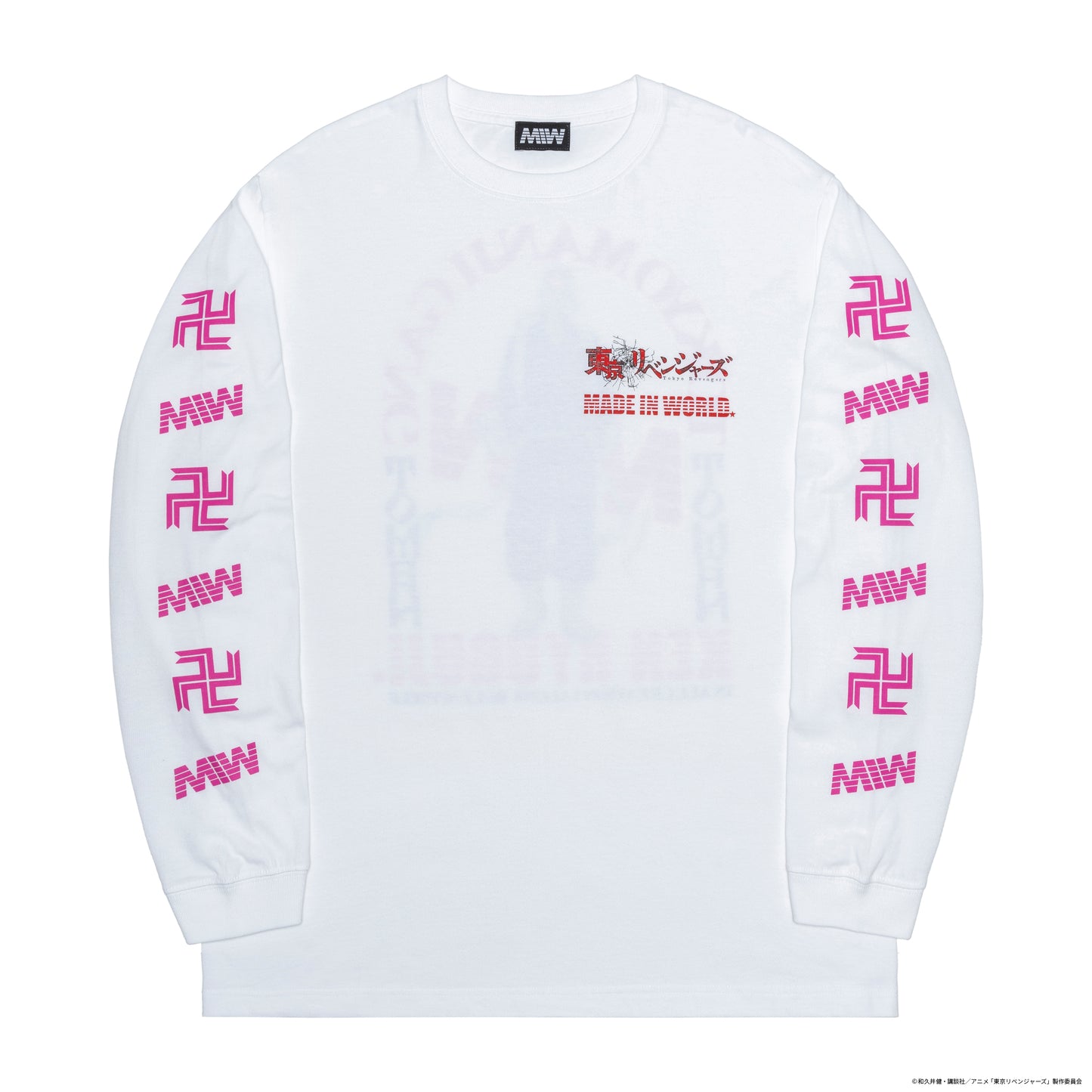 【予約】crew neck long sleeve tee（Draken）white