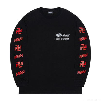 【予約】crew neck long sleeve tee（Mikey）black