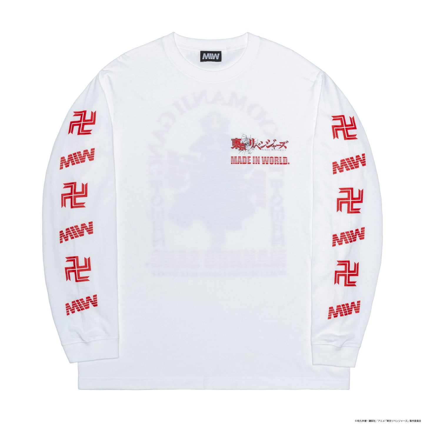 【予約】crew neck long sleeve tee（Mikey）white