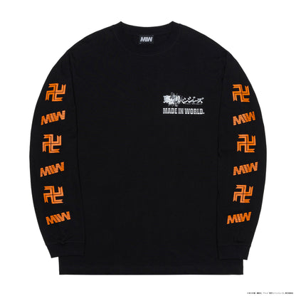 【予約】crew neck long sleeve tee（Mitsuya）black