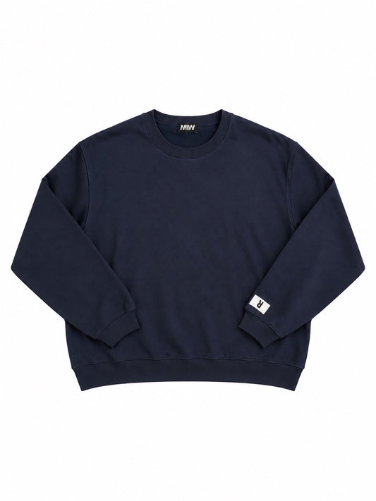 crew neck sweat（R）NAVY