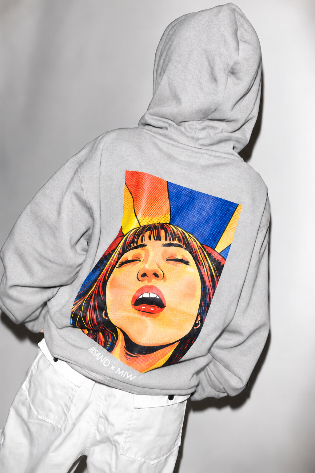 RISANO GOOD VIBES寝顔 hoodie gray