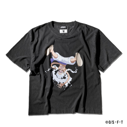 LUFFY VINTAGE TSHIRT ink black ONE PIECE × MIW Collaboration