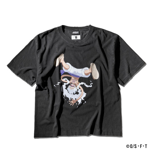 LUFFY VINTAGE TSHIRT ink black ONE PIECE × MIW Collaboration