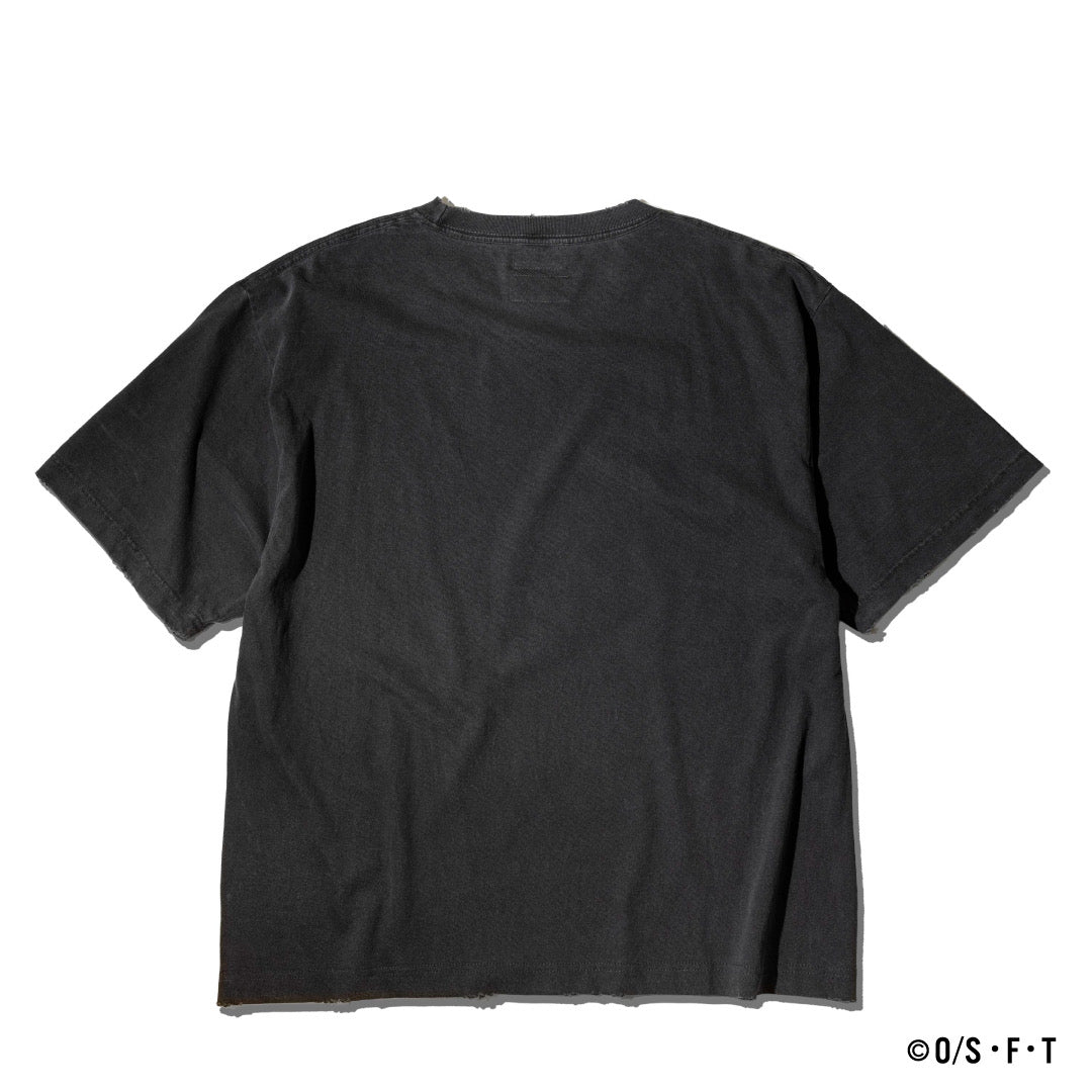 LUFFY VINTAGE TSHIRT ink black ONE PIECE × MIW Collaboration