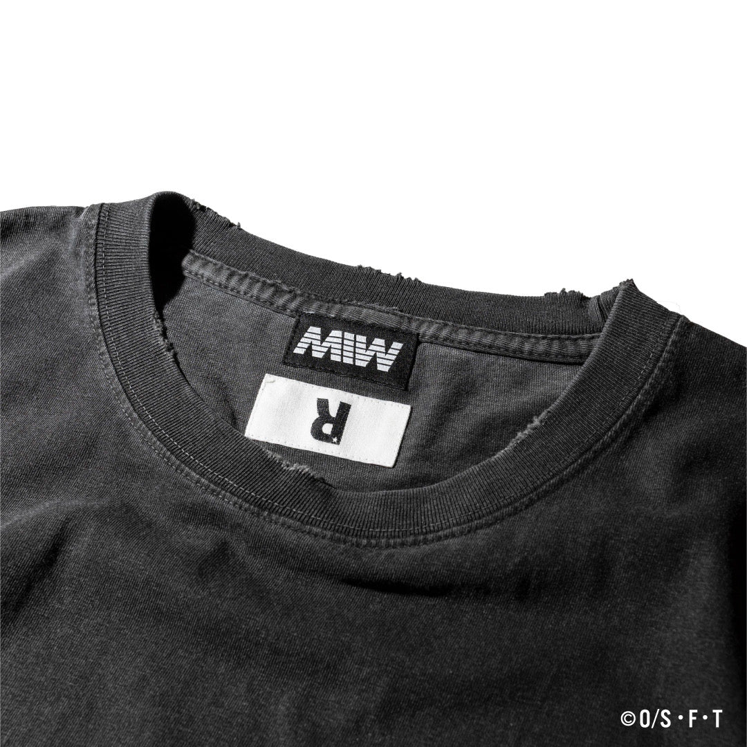 LUFFY VINTAGE TSHIRT ink black ONE PIECE × MIW Collaboration