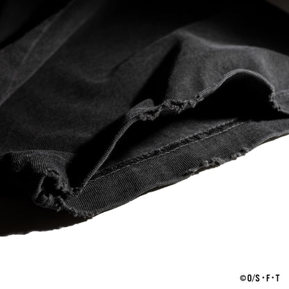LUFFY VINTAGE TSHIRT ink black ONE PIECE × MIW Collaboration