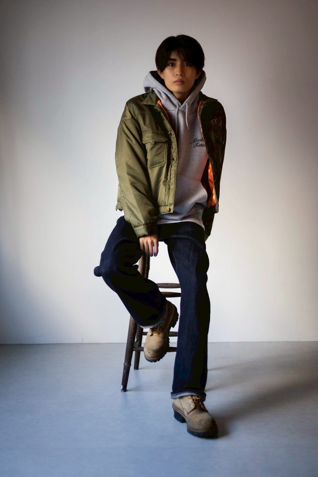 nylon trucker jacket