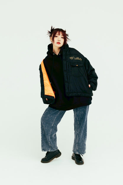 nylon trucker jacket