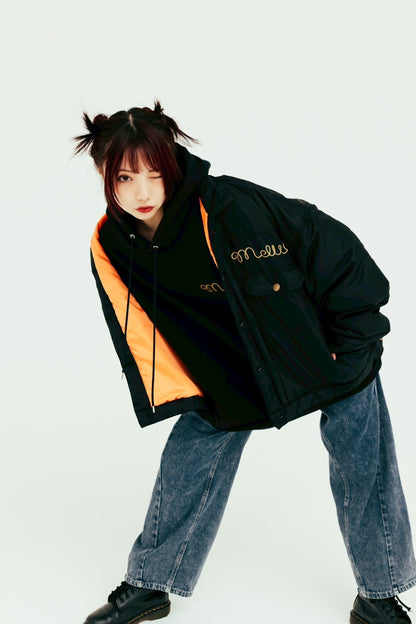 nylon trucker jacket