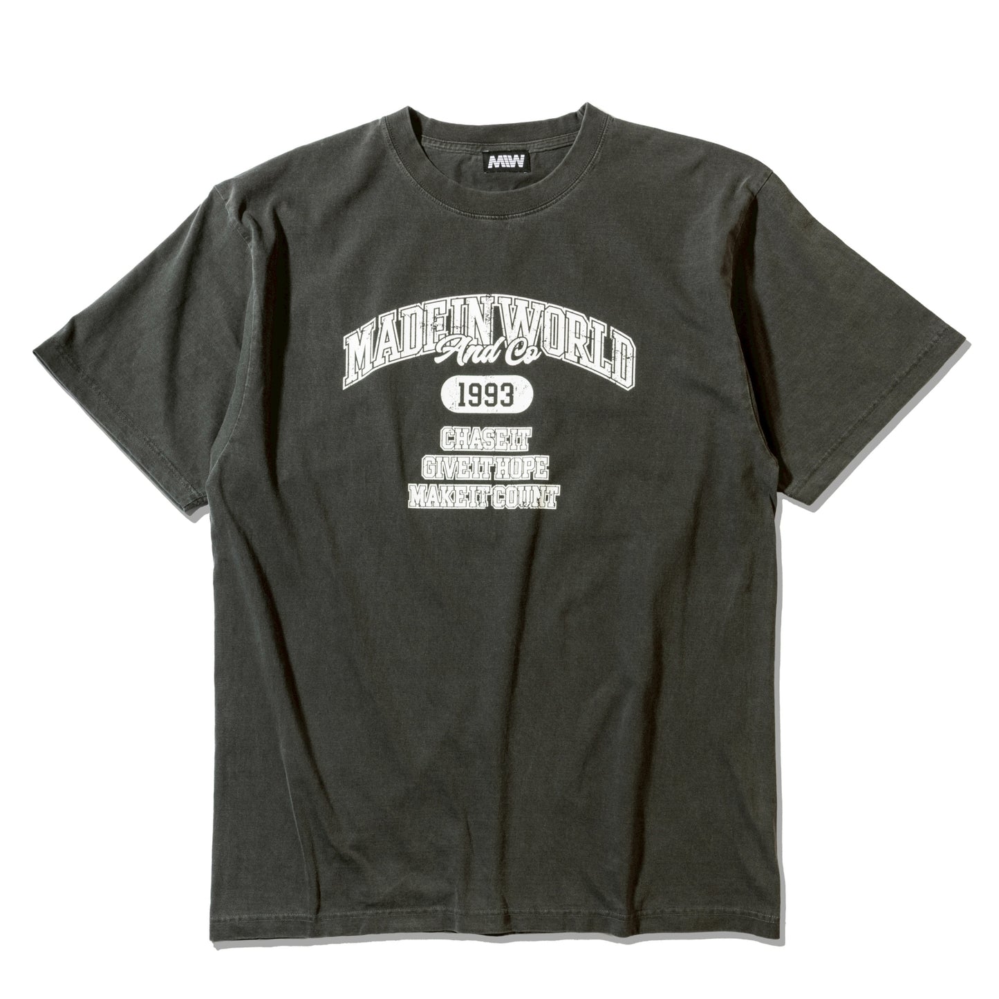 AKIHIRO YAMAUCHI　crew neck tee(college logo)　Sumikuro