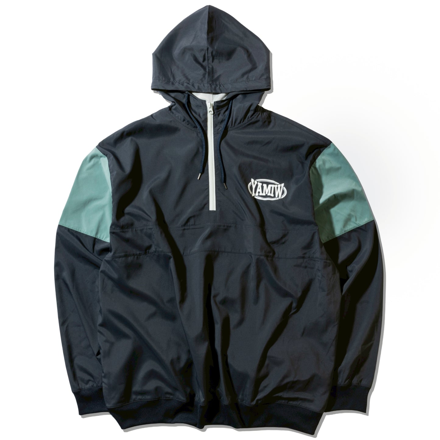 AKIHIRO YAMAUCHI　pull over nylon jacket アノラック Navy