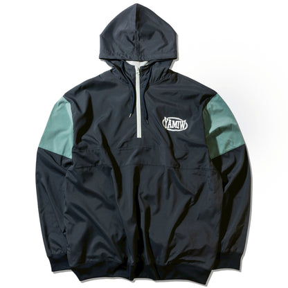 AKIHIRO YAMAUCHI　pull over nylon jacket アノラック Navy
