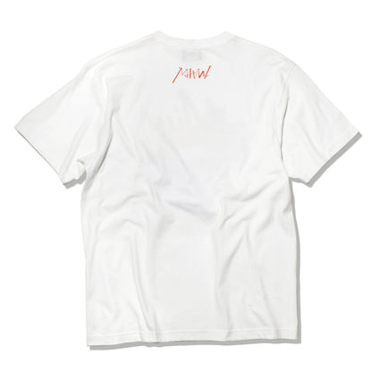 crew neck tee（lip）WHITE