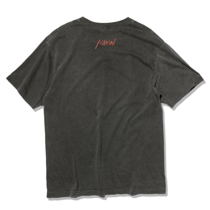 crew neck tee（lip）INK BLACK