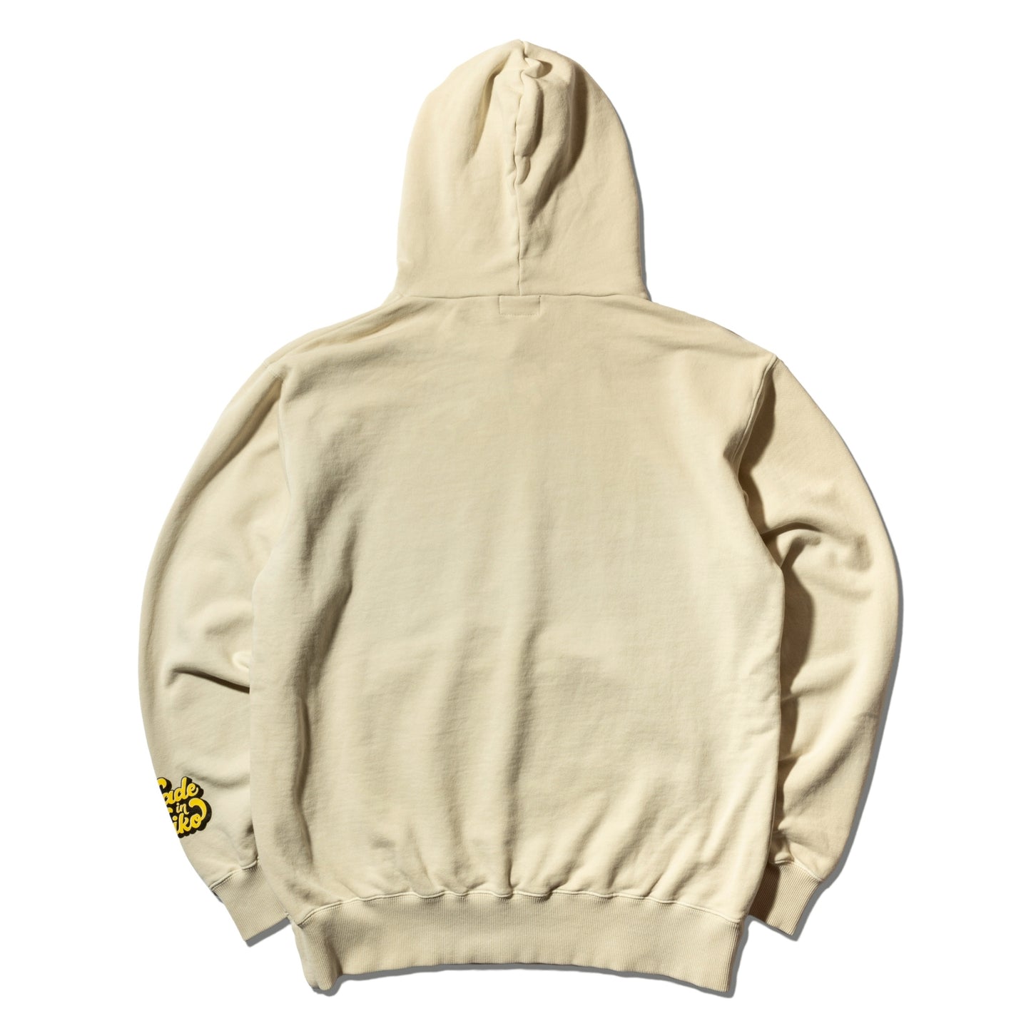 川越にこ × MIW  NIKO COLLEGE LOGO HOODIE NATURAL× YELLOW