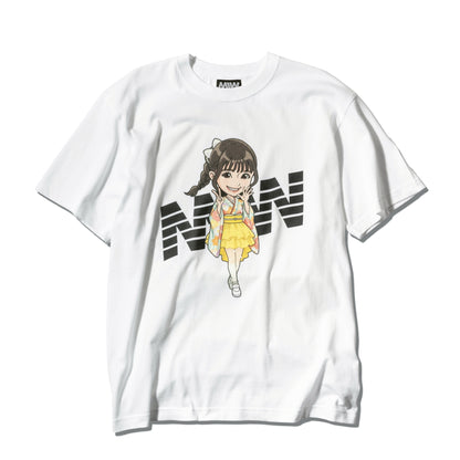 川越にこ × MIW CHARACTER GRAPHIC T-SHIRT  WHITE