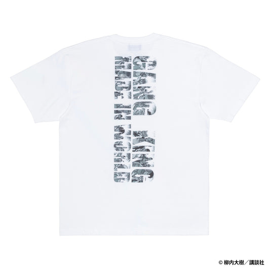 【予約】GANGKING crewneck tee(hide back) white