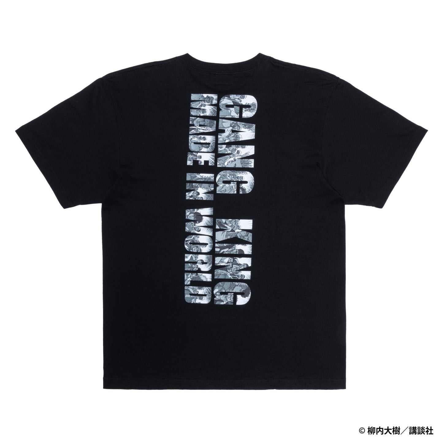 【予約】GANGKING crewneck tee(hide back) black