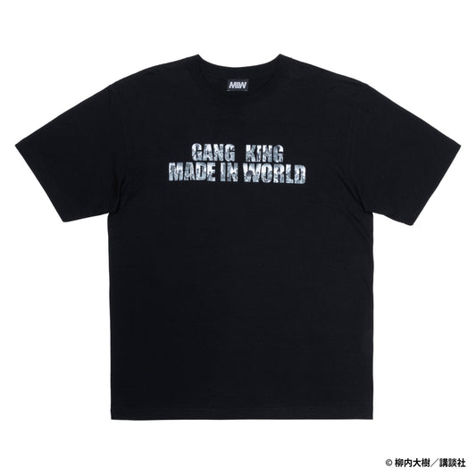 【予約】GANGKING crewneck tee(hide front) black