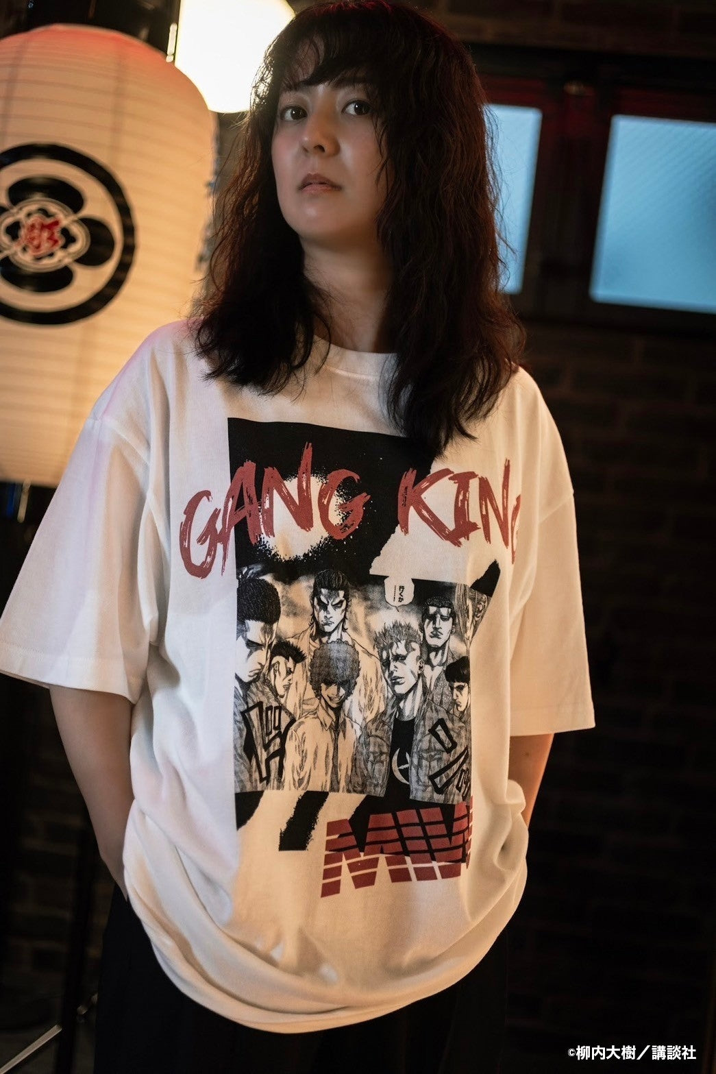 【予約】GANGKING crewneck tee(baragaku)white