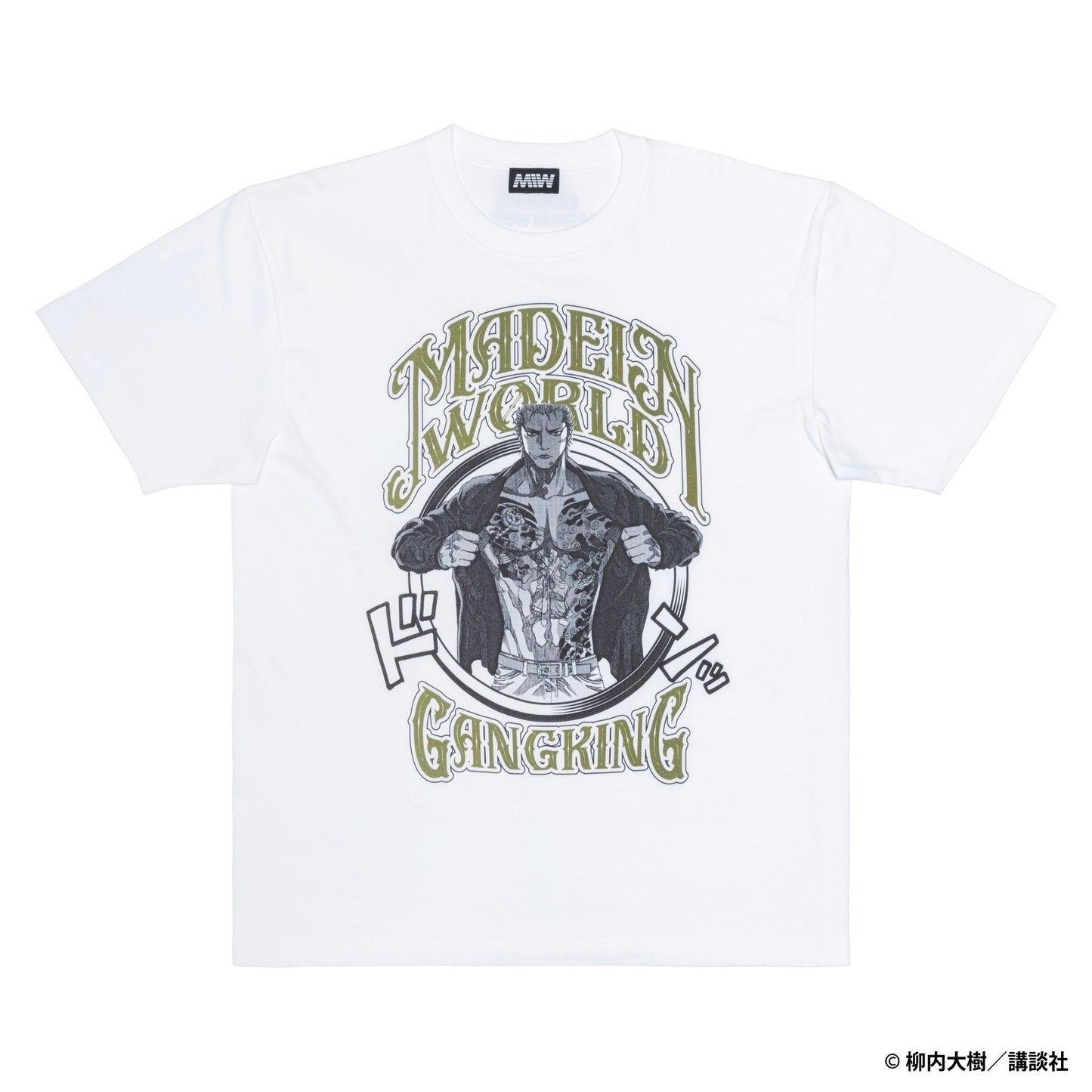 【予約】GANGKING crewneck tee(Jimmy) white