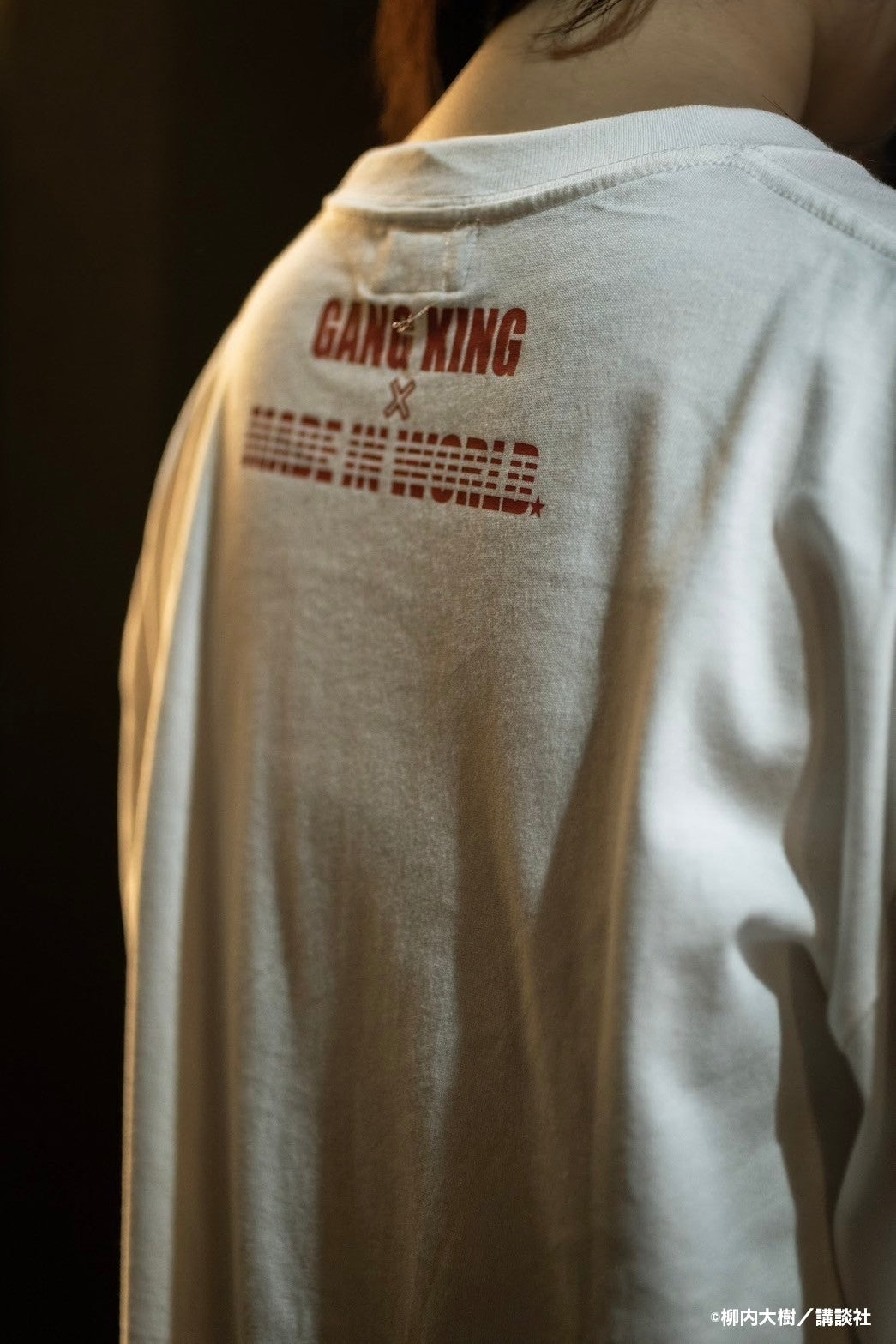 【予約】GANGKING crewneck tee(baragaku)white