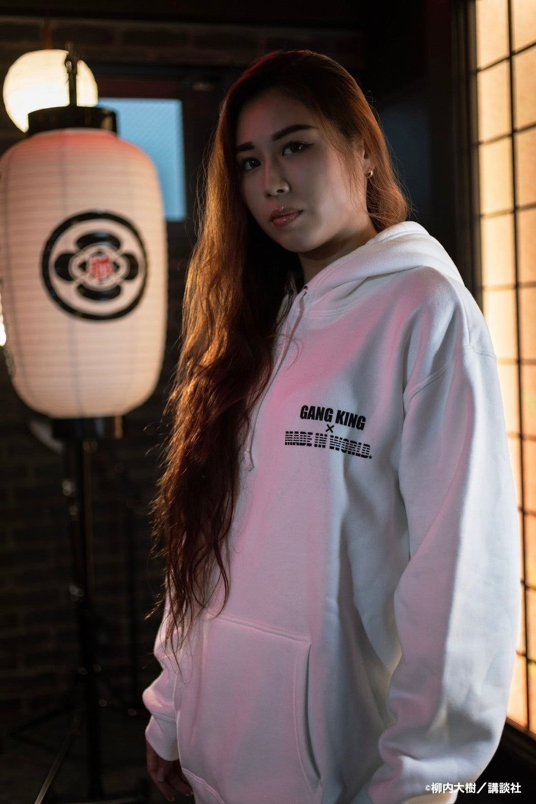 【予約】GANGKING pullover (hide back)white