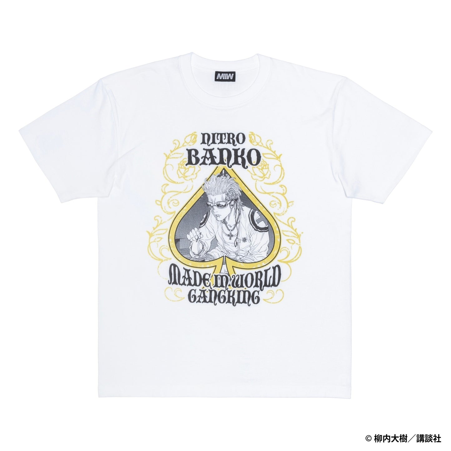 【予約】GANGKING crewneck tee(banko) white