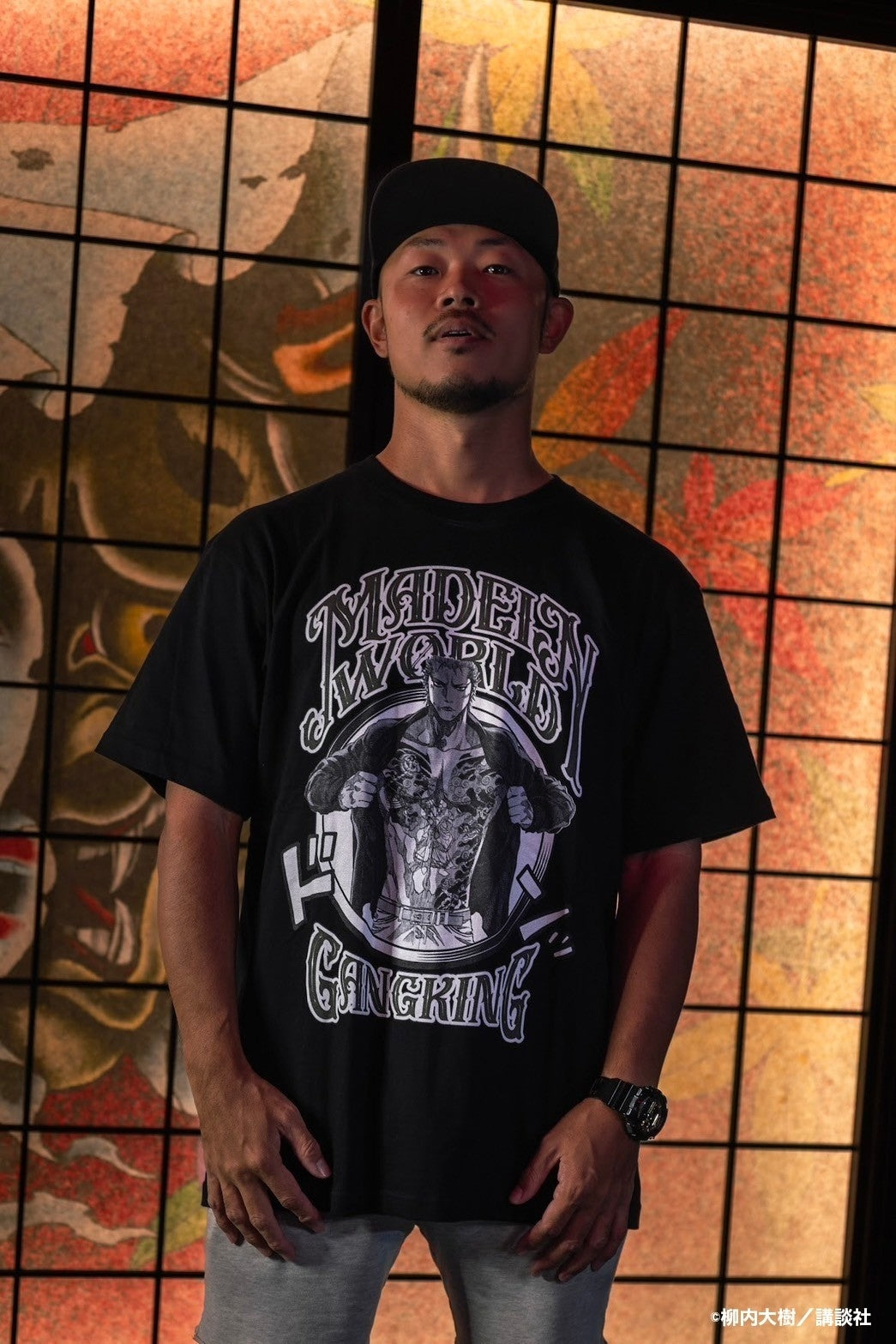 【予約】GANGKING crewneck tee(Jimmy) black