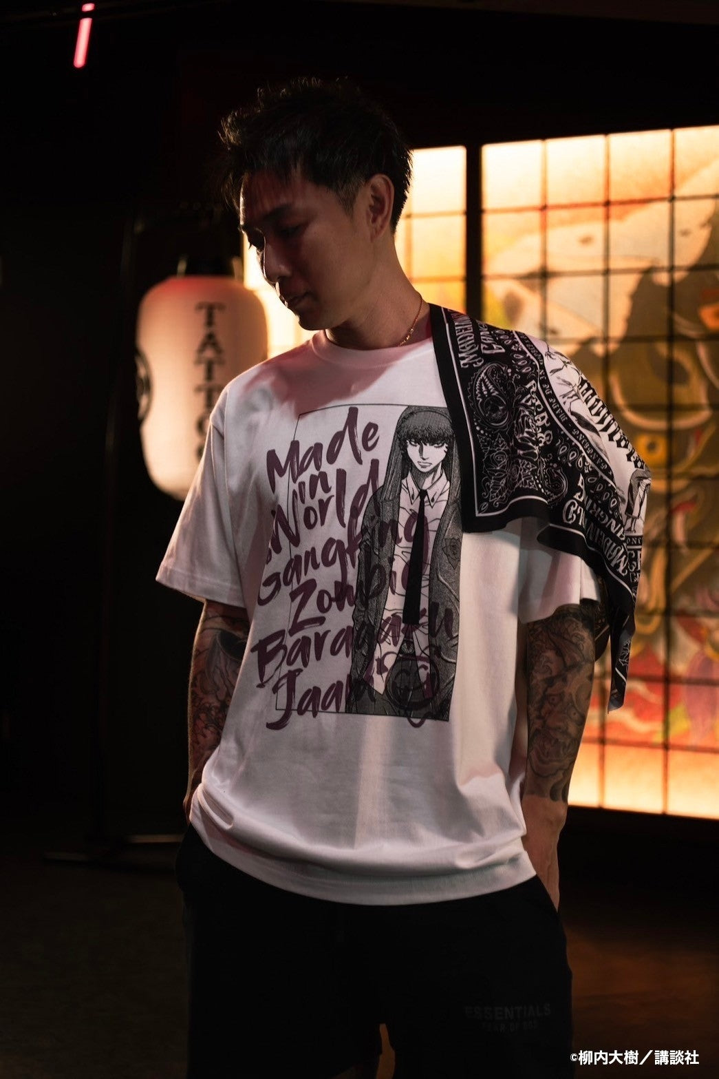 【予約】GANGKING crewneck tee(zombie)white