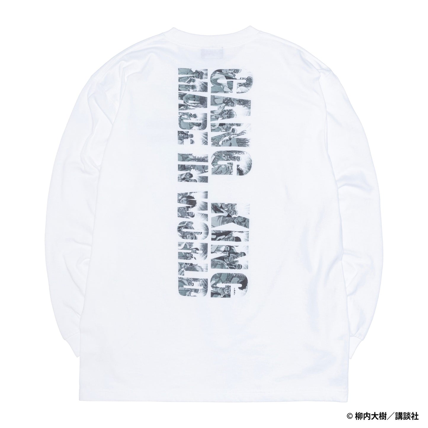 【予約】GANGKING long sleeve tee(hide back)white