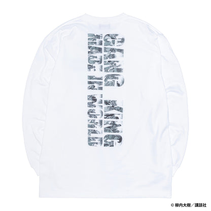 GANGKING long sleeve tee(hide back)white