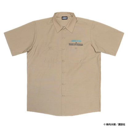 【予約】GANGKING work shirt(Hand shake)brown