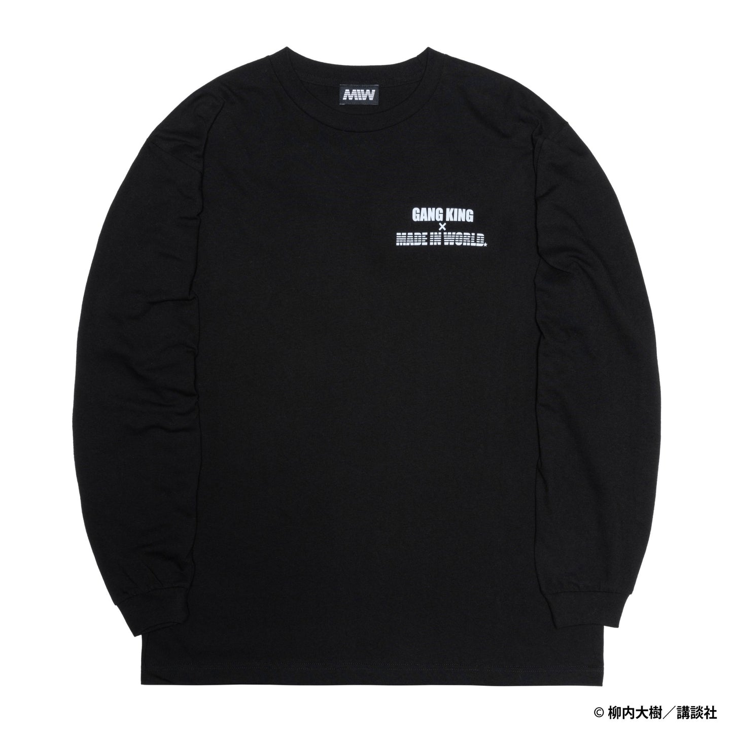 【予約】GANGKING long sleeve tee(hide back)black